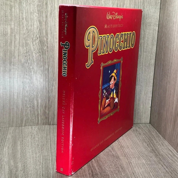 Walt Disney's Pinocchio Masterpiece Deluxe CAV LaserDisc Edition Complete Set - Picture 2 of 12